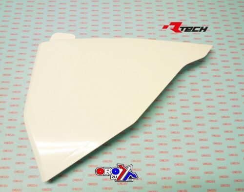 AIR BOX SIDE PANEL 2019-22 KTM SX/SX-F, WHITE, RTECH R-FIKTMBNSX19, SX/SX-F/XC/XC-F 19-21 OEM COLOUR