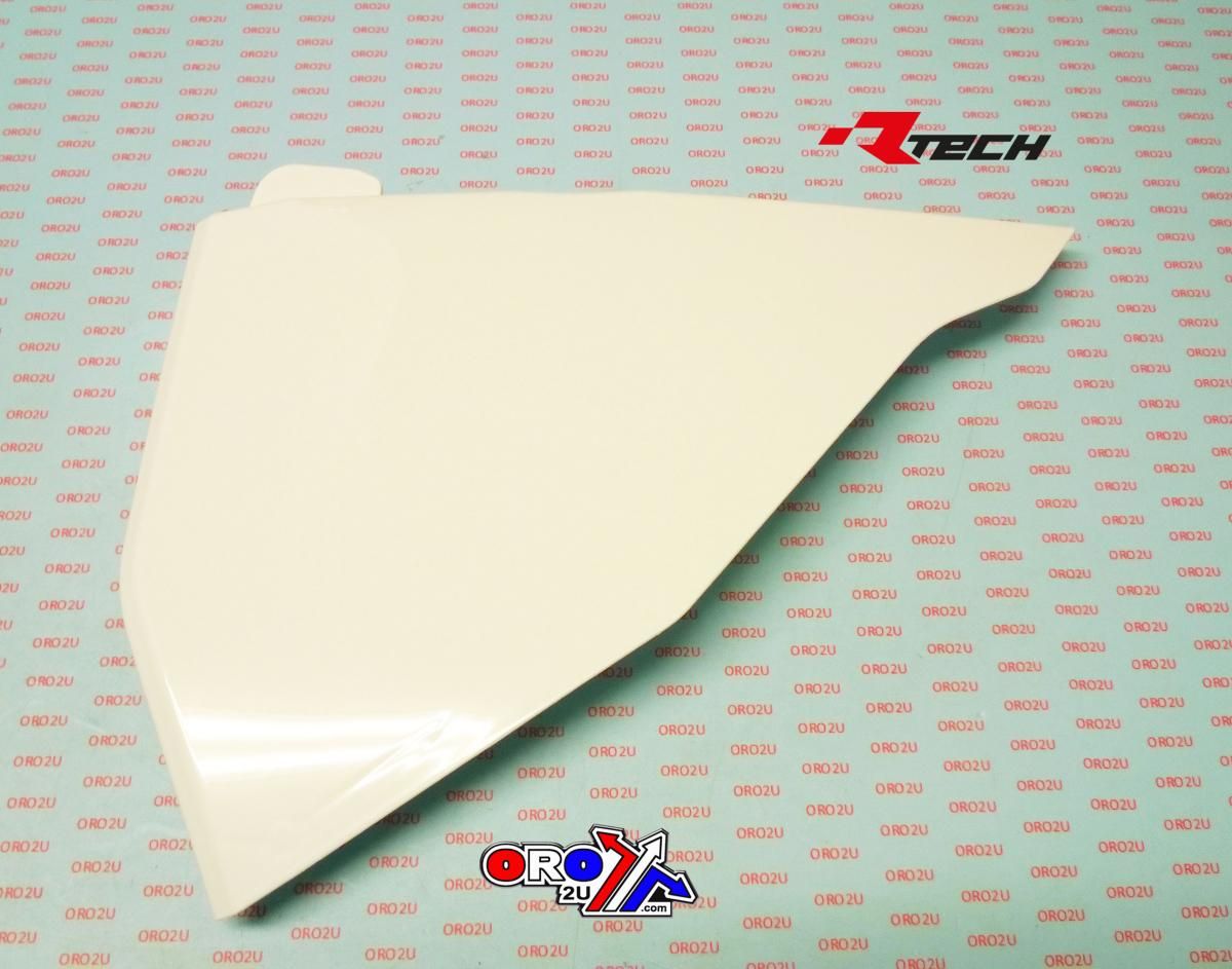 AIR BOX SIDE PANEL 2019-22 KTM SX/SX-F, WHITE, RTECH R-FIKTMBNSX19, SX/SX-F/XC/XC-F 19-21 OEM COLOUR