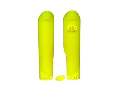 LOWER FORK GUARDS 18-25 KTM85 SX, NEON YELLOW, RTECH R-PSKTMGF0185