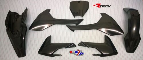 PLASTIC KIT/5 17-23 TC65, BLACK, RTECH R-KITHSQ-NR0-565