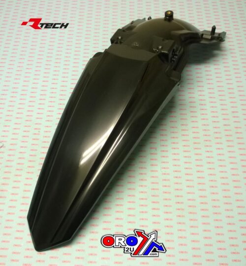 REAR FENDER 2019-23 KX450 BLACK, RTECH R-PPKXFNR0019