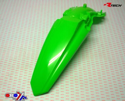 REAR FENDER 2019-23 KX450 NEON GREEN, RTECH R-PPKXFVF0019