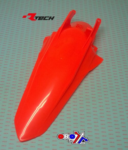 REAR FENDER NEON ORANGE 2019-22 SX/SXF/XC/XC-F, RTECH R-PPKTMAN0019