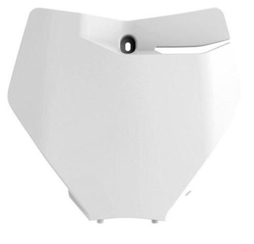FRONT NUMBER PLATE 2019-22 KTM SX/SX-F, WHITE, POLISPORT 8666400002, 79108007000AB, 79108007100AB