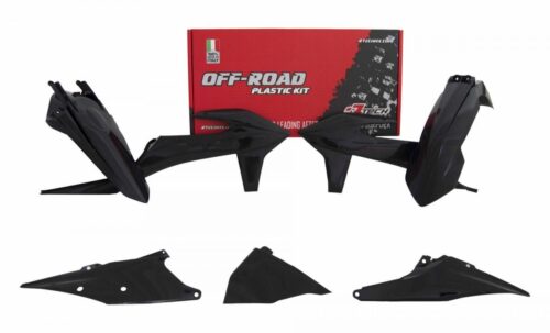PLASTIC KIT/5 2020-23 EXC/EXC-F BLACK, RTECH R-KITKTM-NR0-420