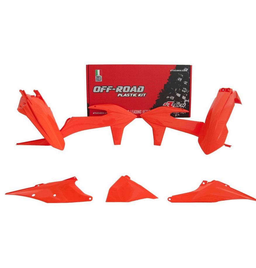 PLASTIC KIT/5 2020-23 EXC/EXC-F ORANGE, RTECH R-KITKTM-AR0-420