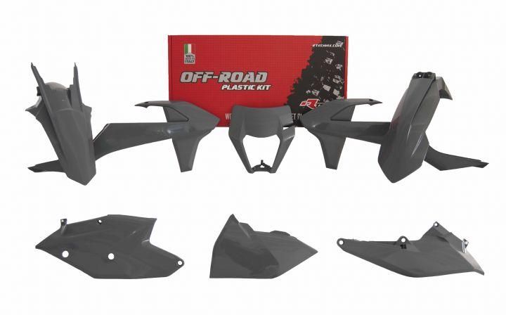 PLASTIC KIT/5 17-19 EXC/EXCF QUANTUM GREY, RTECH R-KITKTM-GR0-517 - Image 2