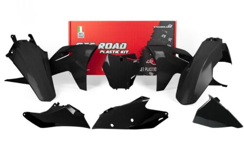 PLASTIC KIT/6 2021-23 MC/MCF/EX/EXF BLACK, RTECH R-KITGAS-NR0-599, GASGAS
