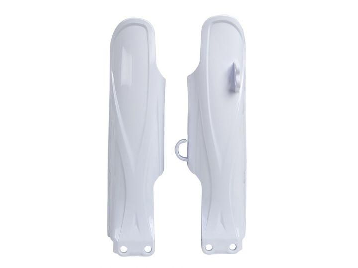 LOWER FORK GUARDS 19-25 YZ85, WHITE, RTECH R-PSYZ0BN0185, Fork Protectors WHITE