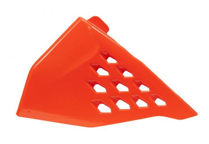 VENTED AIR BOX SIDE PANEL 2019-22 KTM SX/SX-F, ORANGE, RTECH R-FIKTMARSX99, EXC/EXC-F/XC-W/XCF-W 2020 OEM Colour