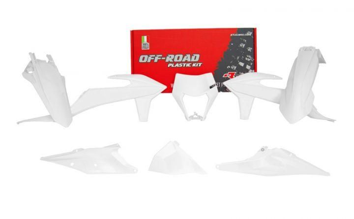 PLASTIC KIT/6 2020-23 EXC/EXC-F WHITE, RTECH R-KITKTM-BN0-520