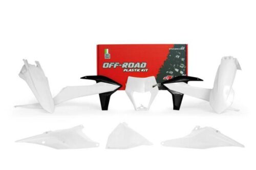 PLASTIC KIT/6 2020-23 EXC/EXC-F WH/WH/BK, RTECH R-KITKTM-BN2-520, ERZBERGRODEO