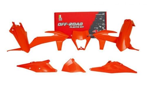 PLASTIC KIT/6 2020-23 EXC/EXC-F NEON ORANGE, RTECH R-KITKTM-AN0-520