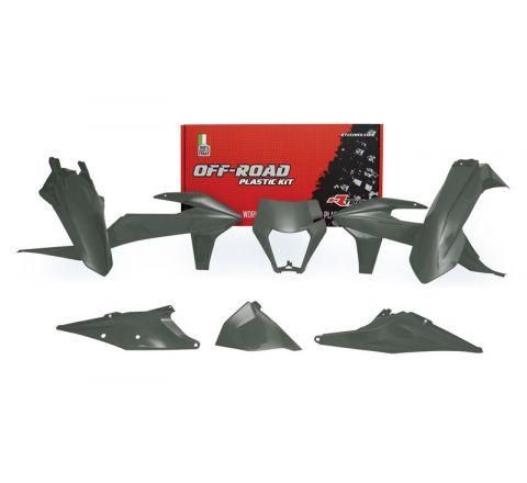 PLASTIC KIT/6 2020-23 EXC/EXC-F GREY, RTECH R-KITKTM-GR0-520