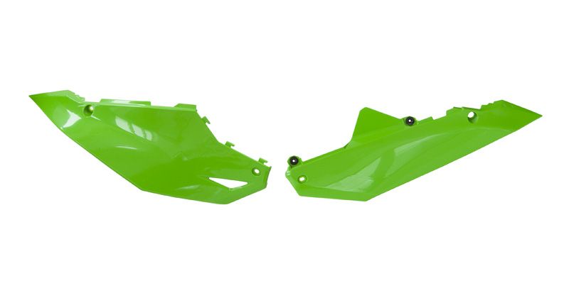 SIDE PANELS KAWASAKI KX 450 2024-2025 GREEN, R-TECH R-FIKXFVE0024