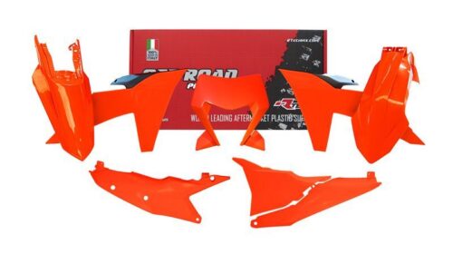 PLASTIC KIT/6 2024-2025 KTM EXC, EXC-F NEON ORANGE, RTECH R-KITKTM-AN0-624