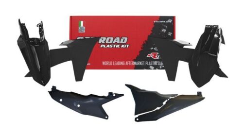 PLASTIC KIT/5 2024-2025 KTM EXC, EXC-F BLACK, RTECH R-KITKTM-NR0-524