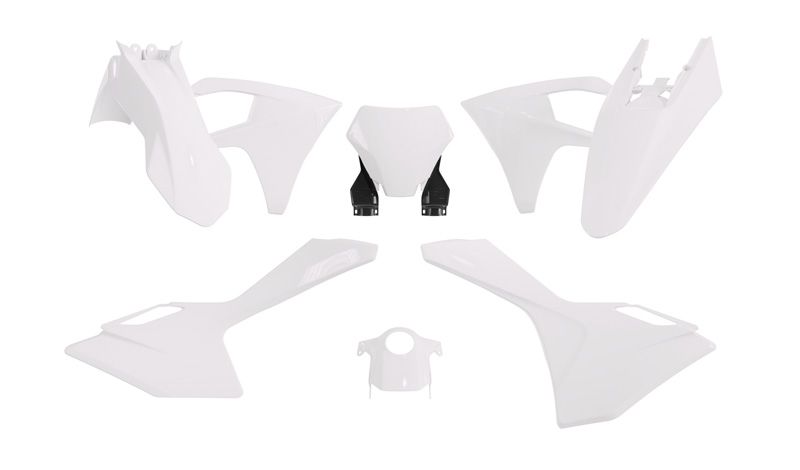 PLASTIC KIT/6 2024-2025 GASGAS WHITE, RTECH R-KITGAS-BN0-623