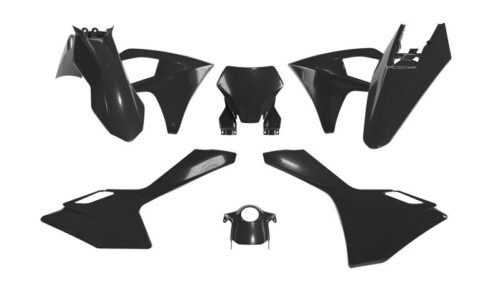 PLASTIC KIT/6 2024-2025 GASGAS BLACK, RTECH R-KITGAS-NR0-623