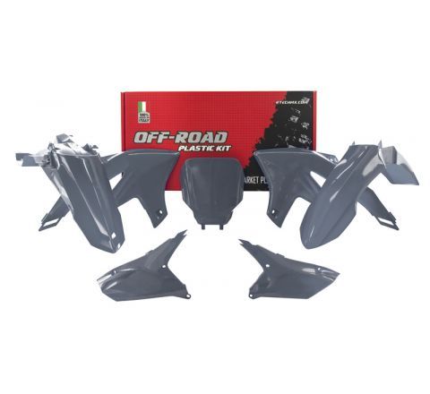 PLASTIC KIT/5 QUANTUM GREY, 2023-25 YZ450F, RTECH R-KITYZF-GR0-623