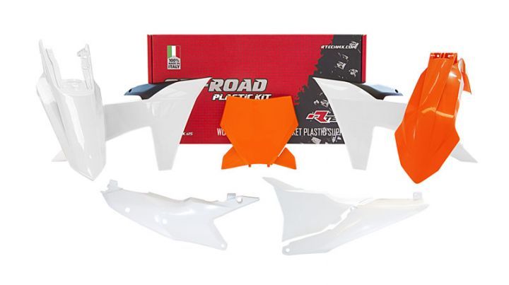 PLASTIC KIT/6 2023-24 KTM SX/SXF, OEM 2023 COLOURS, RTECH R-KITKTM-OEM-023