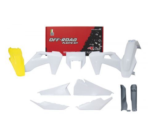 PLASTIC KIT/7 2020-23 TE/FE OEM WHITE, RTECH R-KITHSQ-OEM-621