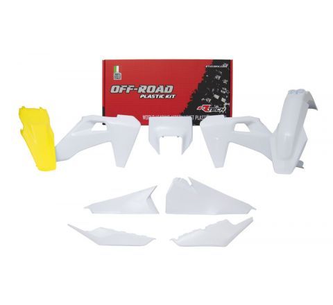 PLASTIC KIT/6 2020-23 TE/FE OEM WHITE, RTECH R-KITHSQ-OEM-521