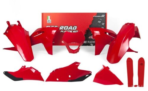 PLASTIC KIT/7 2021-23 EC-ECF OEM, RTECH R-KITGAS-RG0-621, GASGAS, WITH HEADLIGHT COWL & FORK PROTECTORS