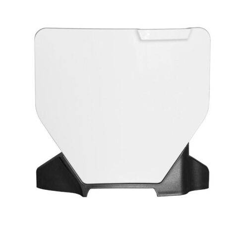 FRONT PLATE 2023-2025 HUSKY TC/FC, WHITE/BLACK, RTECH R-TBHSQBNNR23