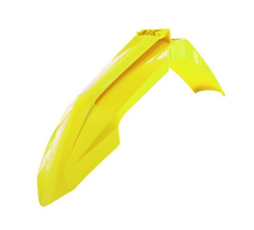 FRONT FENDER 2023-2025 SX/SX-F KTM NEON YELLOW, RTECH R-PAKTMGF9923