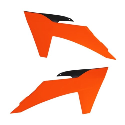 RADIATOR SCOOPS 2023-24 SX/SX-F KTM, NEON ORANGE/BLACK, RTECH R-CVKTMANNR23