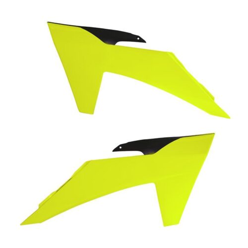 RADIATOR SCOOPS 2023-24 SX/SX-F KTM, NEON YELLOW/BLACK, RTECH R-CVKTMGFNR23