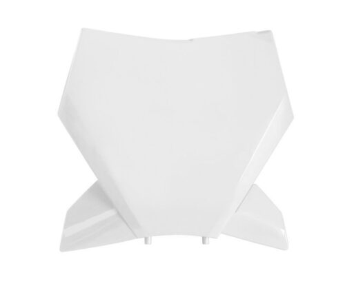 FRONT NUMBER PLATE 2023-2025 SX/SX-F KTM WHITE, RTECH R-TBKTMBN0023