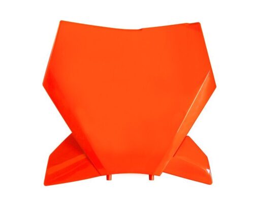 FRONT NUMBER PLATE 2023-2025 SX/SX-F KTM NEON ORANGE, RTECH R-TBKTMAN0023