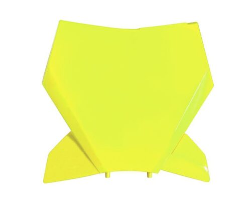 FRONT NUMBER PLATE 2023-2025 SX/SX-F KTM NEON YELLOW, RTECH R-TBKTMGF0023