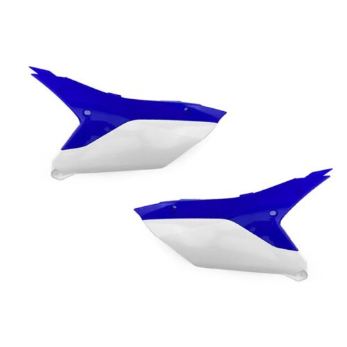 SIDE PANELS 2023-2025 YZ450F YAMAHA BLUE/WHITE, RTECH R-FIYZFBLBN23