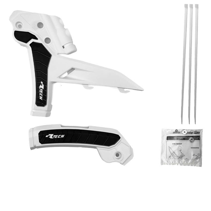 GRIPPY FRAME GUARD KTM 2023 SX/SX-F/XC-XCF WHITE/BLACK, R-TECH R-PRTKTMBNNR3 - Image 2