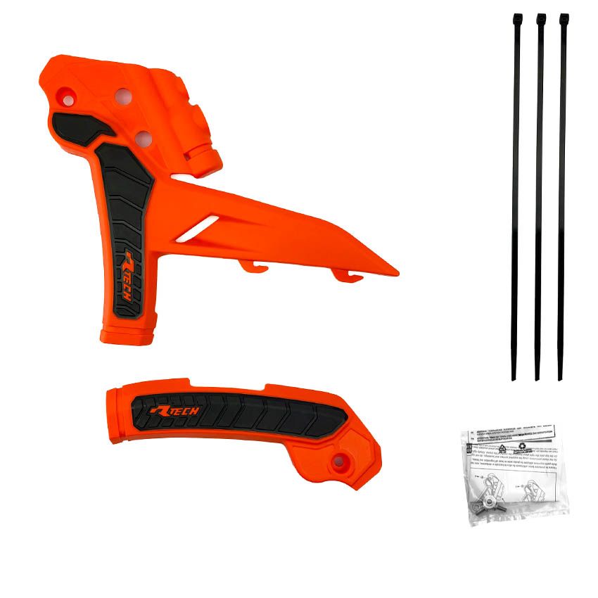 GRIPPY FRAME GUARD KTM 2023 SX/SX-F/XC-XCF ORANGE/BLACK, R-TECH R-PRTKTMARNR3