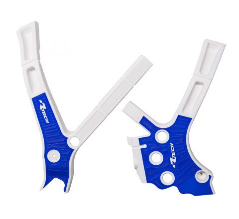GRIPPY FRAME GUARD 05-25 YZ 125/250 WHITE/BLUE, R-TECH R-PRTYZ0BNBL2, FANTIC XE/XX 125/250/300 2021-24