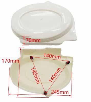 SIDE PANEL HQ MONKEY Z50R HONDA, FRAME COVER / RED - Image 2