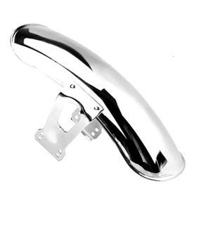 FRONT FENDER UNIVERSAL CHROME HONDA CG125 STEEL CHROME PLATED - Image 2