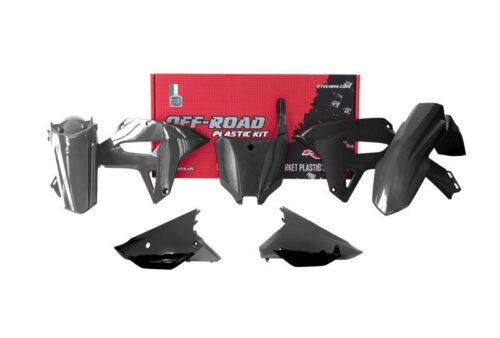 PLASTIC KIT/6 CRF450RX 2021-23, RTECH R-KITCRF-NR0-591 BLACK