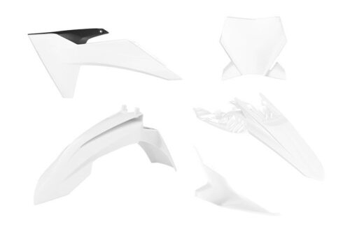 PLASTIC KIT 2024-2025 KTM 65 SX WHITE/BLACK, RTECH R-KITKTM-BN0-165