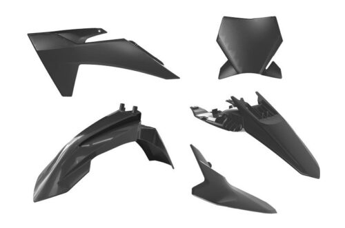 PLASTIC KIT 2024-2025 KTM 65 SX BLACK, RTECH R-KITKTM-NR0-165