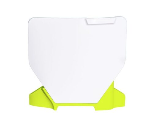 FRONT PLATE 2023-2025 HUSKY TC/FC, WHITE/YELLOW OEM 24, RTECH R-TBHSQBNGQ23