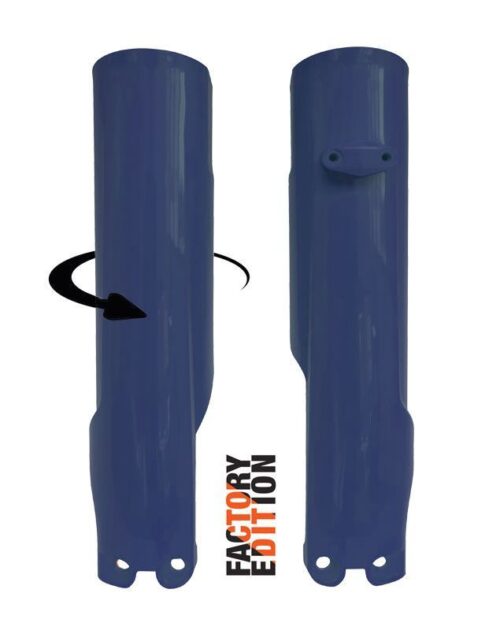 FACTORY FULL WRAP FORK GUARDS 2023/2024 KTM SX/SX-F, HUSKY FC/TC, HSQ BLUE, RTECH R-PSKTMBLH093