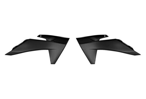 RADIATOR SCOOPS 2024-2025 KTM SX 50, BLACK RTECH R-CVKTMNR00150