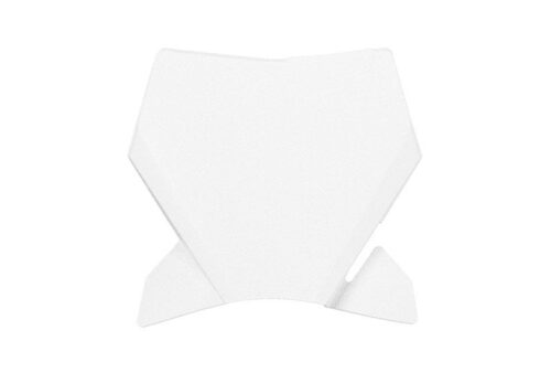 FRONT PLATE 2024-2025 KTM SX 65, WHITE RTECH R-TBKTMBN2465