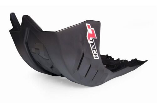 PLASTIC SKID PLATE KAWASAKI KX250/450, RTECH R-PMKX0NR0021, PLASTIC ENGINE COVER BLACK