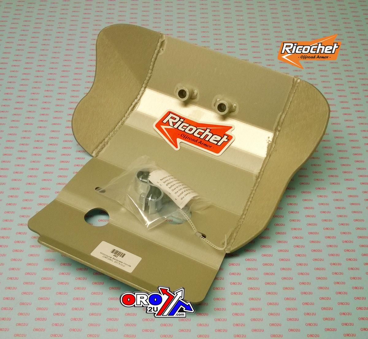 SKID PLATE HD ALUMINIUM ENDURO 13-18 HONDA CRF 250 L, 492 RICOCHET - Image 4